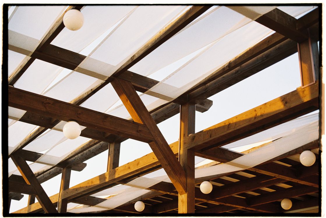 Pergola z ławką